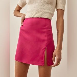NWT! Reformation Robbie Silk Skirt